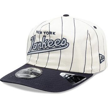 Kasketter buet marineblå snapback 19TWENTY Pinstripe fra New York Yankees MLB af New Era