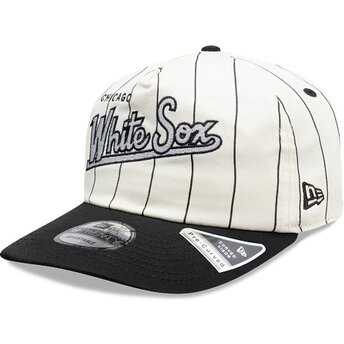 Kasketter buet sort snapback 19TWENTY Pinstripe fra Chicago White Sox MLB af New Era