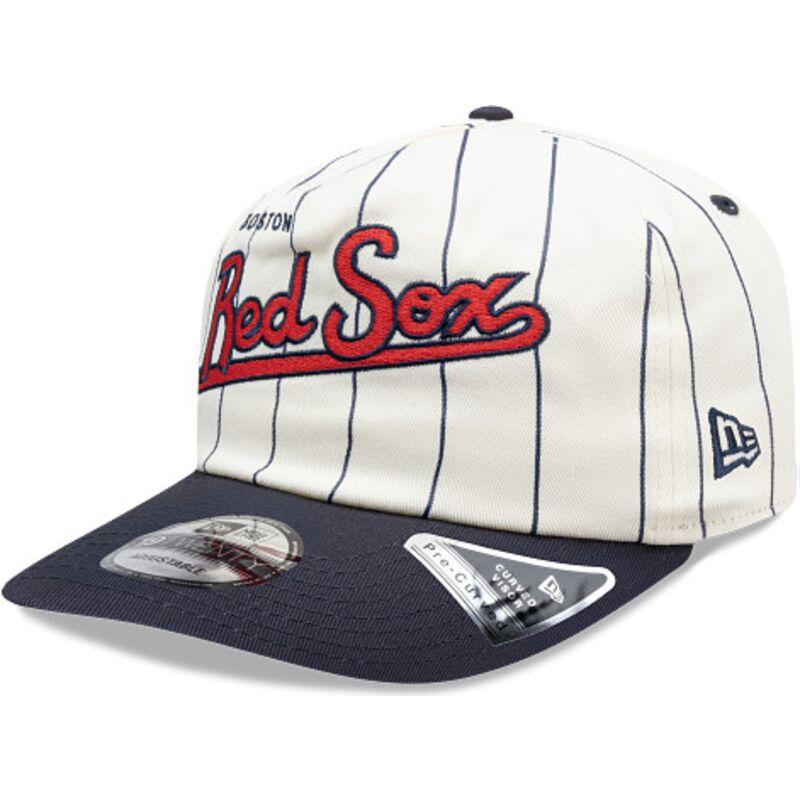 kasketter-buet-marinebla-snapback-19twenty-pinstripe-fra-boston-red-sox-mlb-af-new-era