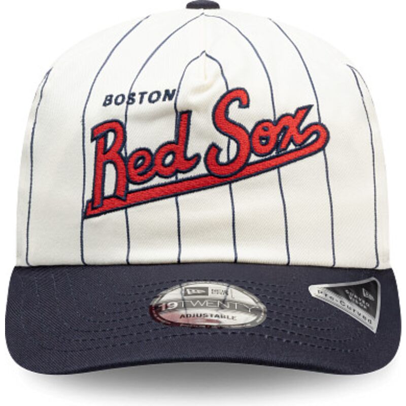 kasketter-buet-marinebla-snapback-19twenty-pinstripe-fra-boston-red-sox-mlb-af-new-era