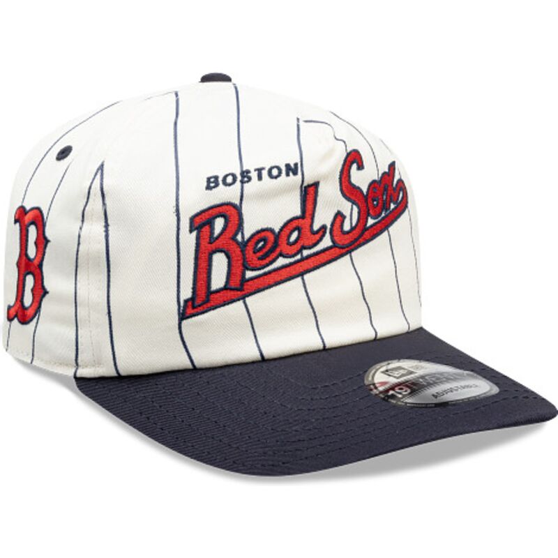 kasketter-buet-marinebla-snapback-19twenty-pinstripe-fra-boston-red-sox-mlb-af-new-era