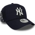 kasketter-buet-marinebla-snapback-9forty-e-frame-mythical-icon-fra-new-york-yankees-mlb-af-new-era