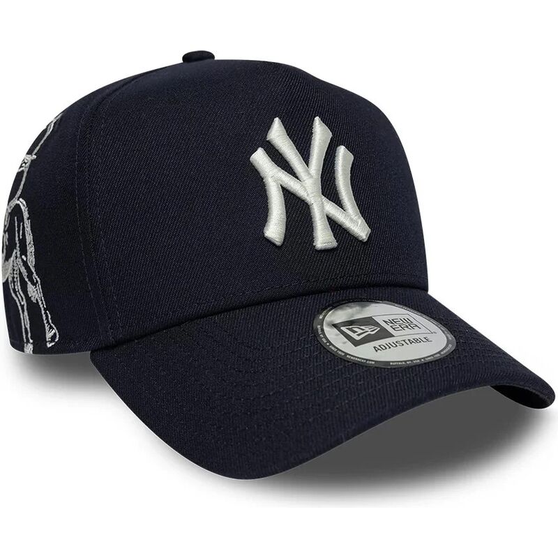 kasketter-buet-marinebla-snapback-9forty-e-frame-mythical-icon-fra-new-york-yankees-mlb-af-new-era