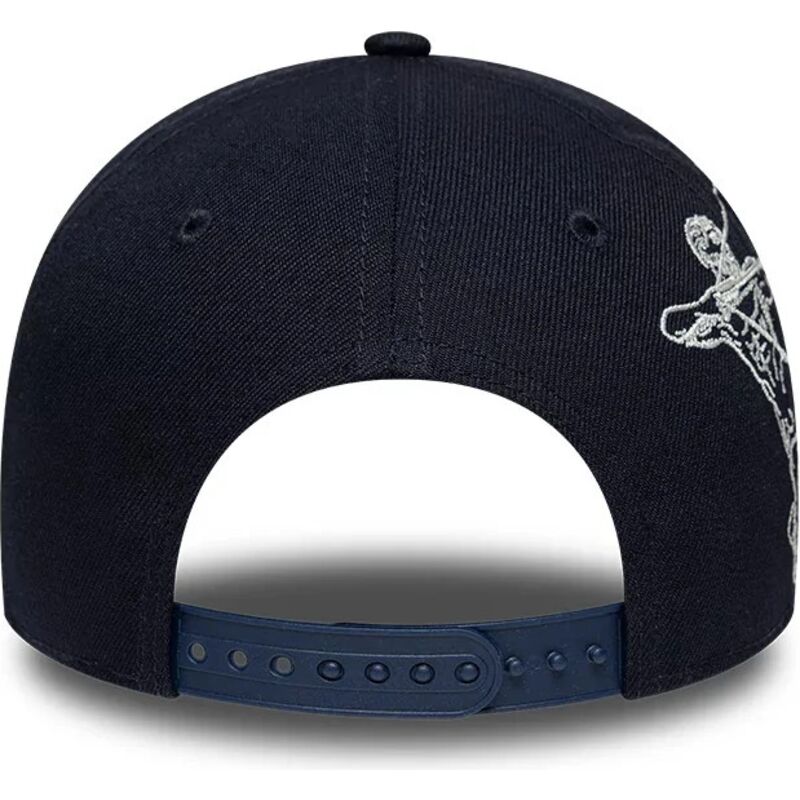 kasketter-buet-marinebla-snapback-9forty-e-frame-mythical-icon-fra-new-york-yankees-mlb-af-new-era