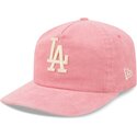 kasketter-buet-lyserod-justerbar-rem-19twenty-precurved-corduroy-pastel-fra-los-angeles-dodgers-mlb-af-new-era