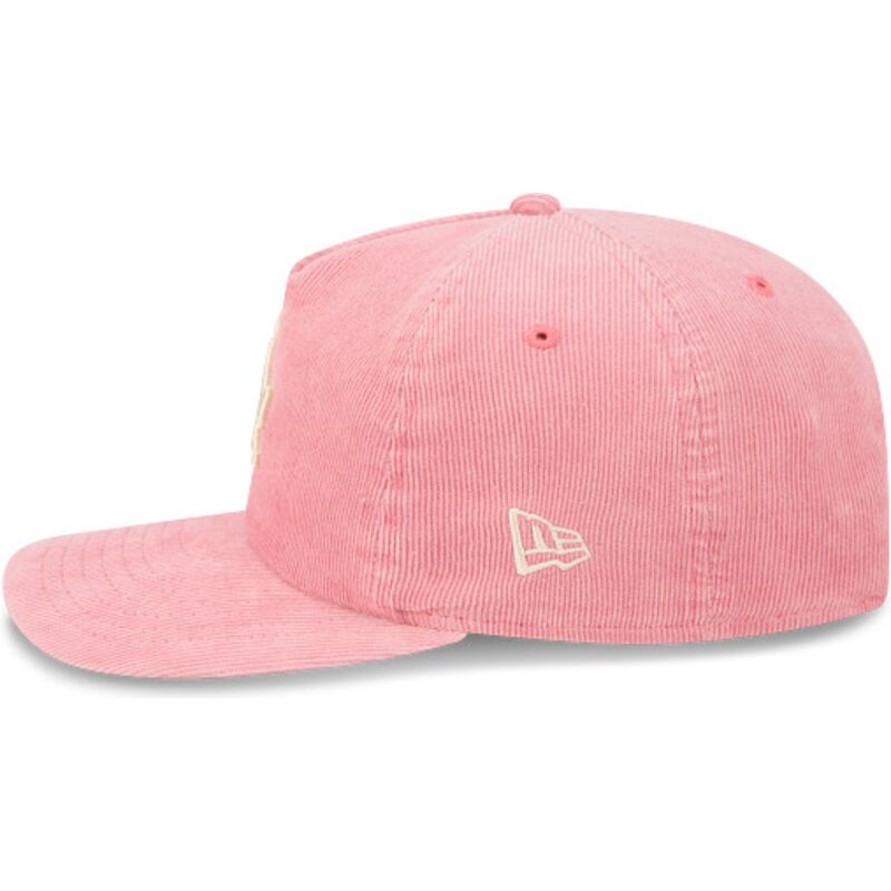 kasketter-buet-lyserod-justerbar-rem-19twenty-precurved-corduroy-pastel-fra-los-angeles-dodgers-mlb-af-new-era