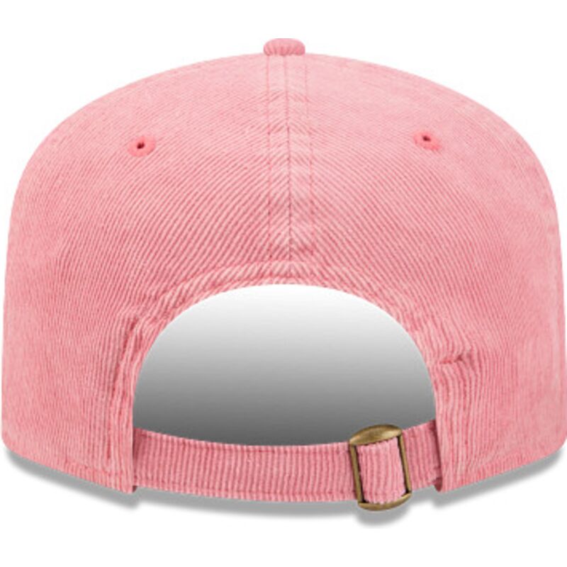 kasketter-buet-lyserod-justerbar-rem-19twenty-precurved-corduroy-pastel-fra-los-angeles-dodgers-mlb-af-new-era