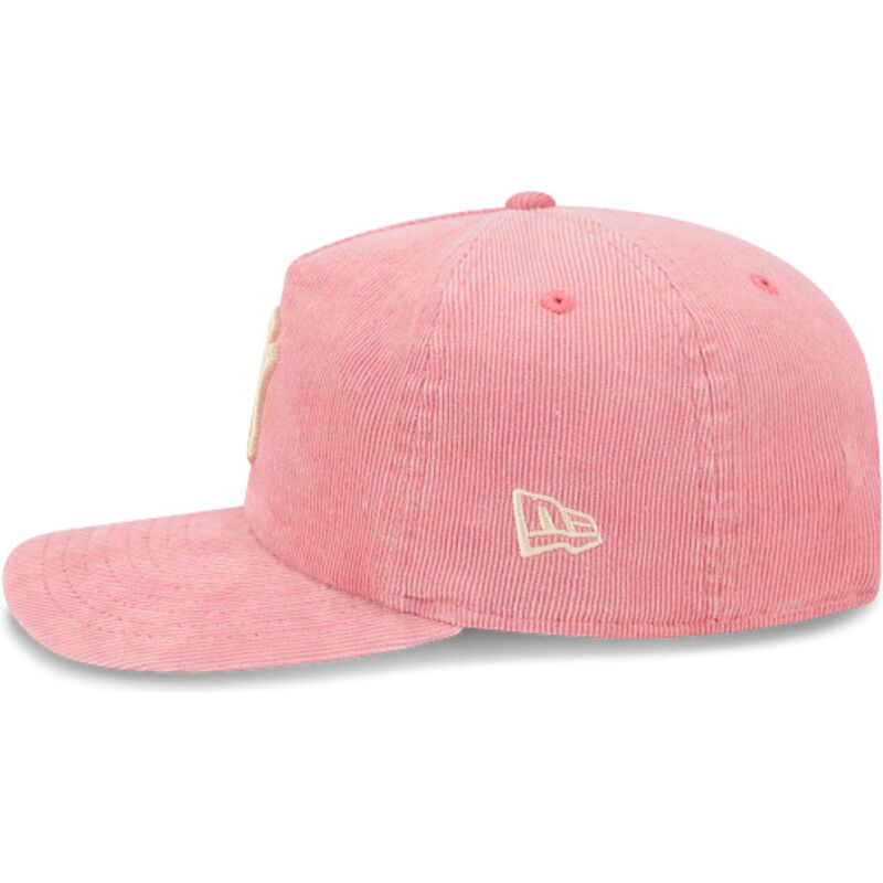 kasketter-buet-lyserod-justerbar-rem-19twenty-precurved-corduroy-pastel-fra-new-york-yankees-mlb-af-new-era