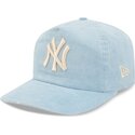 kasketter-buet-bla-justerbar-rem-19twenty-precurved-corduroy-pastel-fra-new-york-yankees-mlb-af-new-era