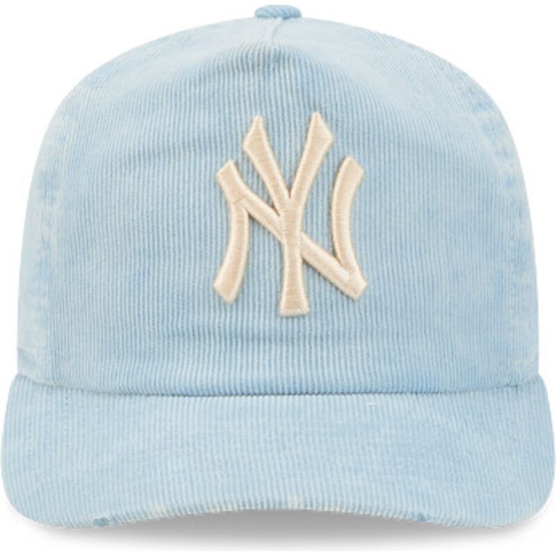 kasketter-buet-bla-justerbar-rem-19twenty-precurved-corduroy-pastel-fra-new-york-yankees-mlb-af-new-era