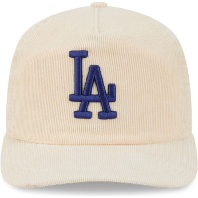 kasketter-buet-beige-justerbar-rem-19twenty-precurved-corduroy-pastel-fra-los-angeles-dodgers-mlb-af-new-era