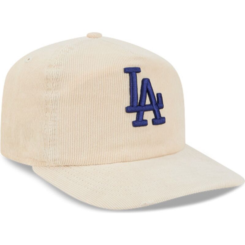 kasketter-buet-beige-justerbar-rem-19twenty-precurved-corduroy-pastel-fra-los-angeles-dodgers-mlb-af-new-era