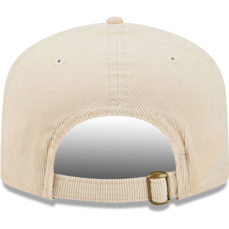 kasketter-buet-beige-justerbar-rem-19twenty-precurved-corduroy-pastel-fra-los-angeles-dodgers-mlb-af-new-era