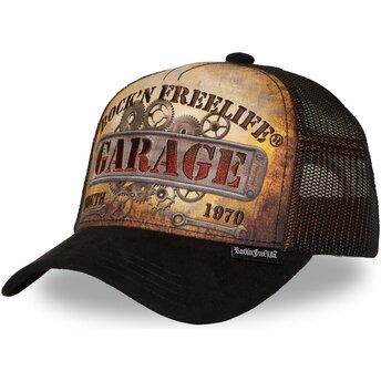 Kasketter buet brun snapback N°270 Keep On Rolling af Rock’nFreeLife