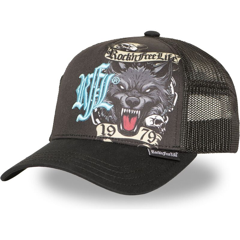 kasketter-buet-sort-snapback-n266-chained-wolf-af-rocknfreelife