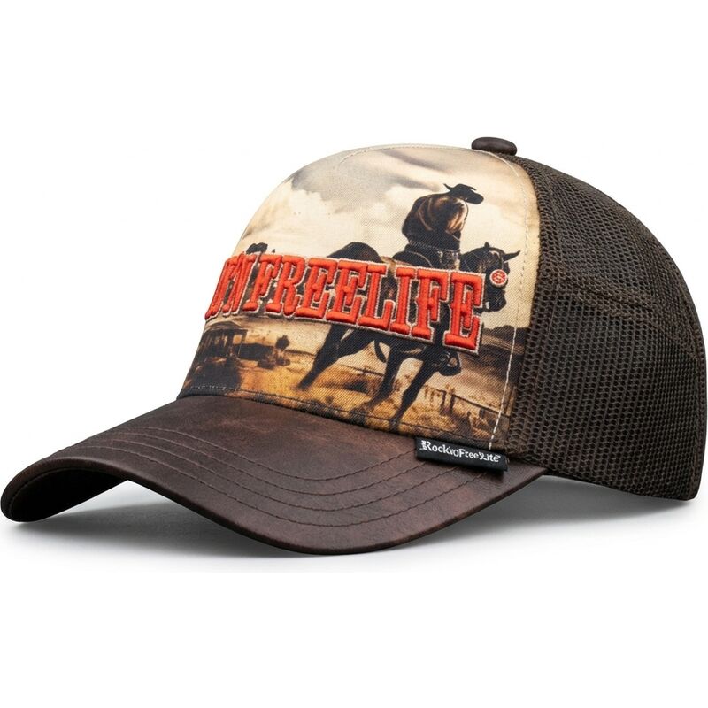 gorra-trucker-marron-n236-rodeo-de-rocknfreelife
