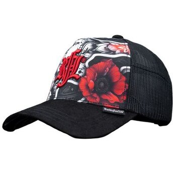 Kasketter buet sort snapback Nº237 Flower af Rock’nFreeLife