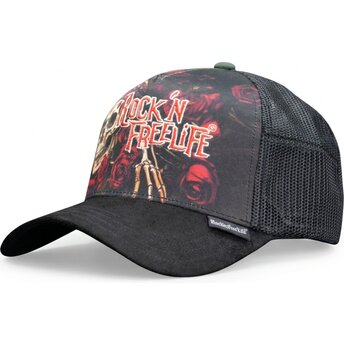 Kasketter buet sort snapback N°247 Loose Control af Rock’nFreeLife
