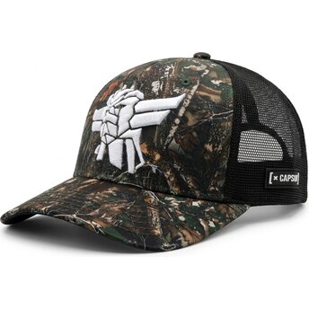 Kasketter buet camouflage snapback GOL8 CAM Goldorak Robot Grendizer af Capslab