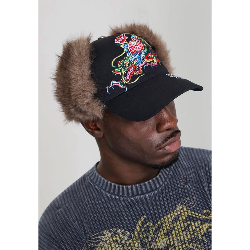kasketter-buet-sort-tilpasset-crawling-trapper-af-ed-hardy