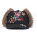 kasketter-buet-sort-tilpasset-crawling-trapper-af-ed-hardy