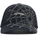 kasketter-buet-sort-justerbar-rem-spiderweb-af-ed-hardy