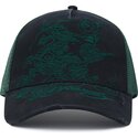 kasketter-buet-sort-snapback-outline-distressed-af-ed-hardy