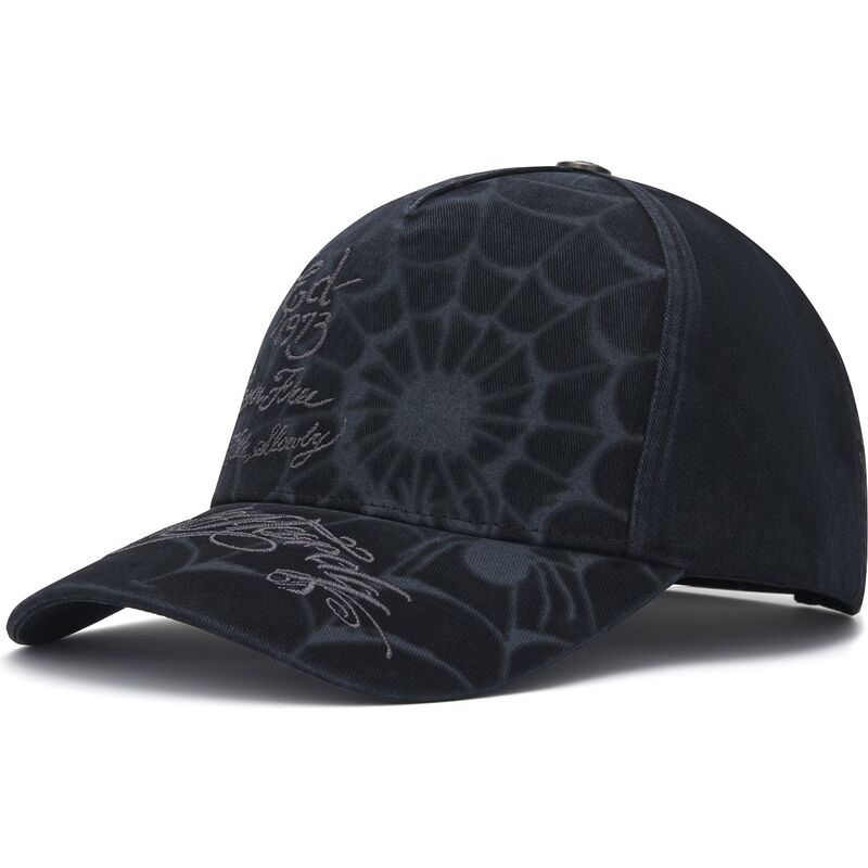 kasketter-buet-sort-snapback-spiderweb-af-ed-hardy