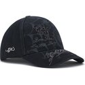 kasketter-buet-sort-snapback-spiderweb-af-ed-hardy