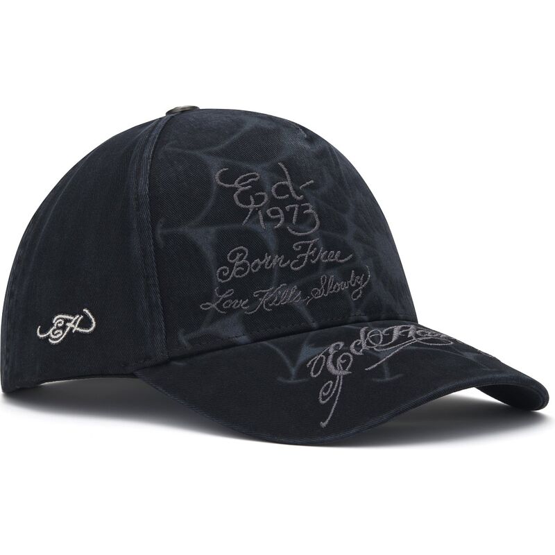 kasketter-buet-sort-snapback-spiderweb-af-ed-hardy