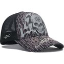 kasketter-buet-sort-snapback-13-skull-af-ed-hardy