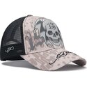 kasketter-buet-gra-snapback-13-skull-af-ed-hardy