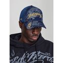 kasketter-buet-marinebla-snapback-outline-dragons-af-ed-hardy