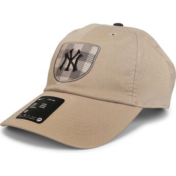 Kasketter buet beige justerbar rem Club Unstructured Organic Cotton Hemp fra New York Yankees MLB af Nike