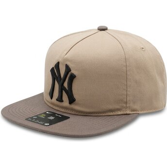 Kasketter flad beige justerbar rem Pro Unstructured 5 Panel fra New York Yankees MLB af Nike