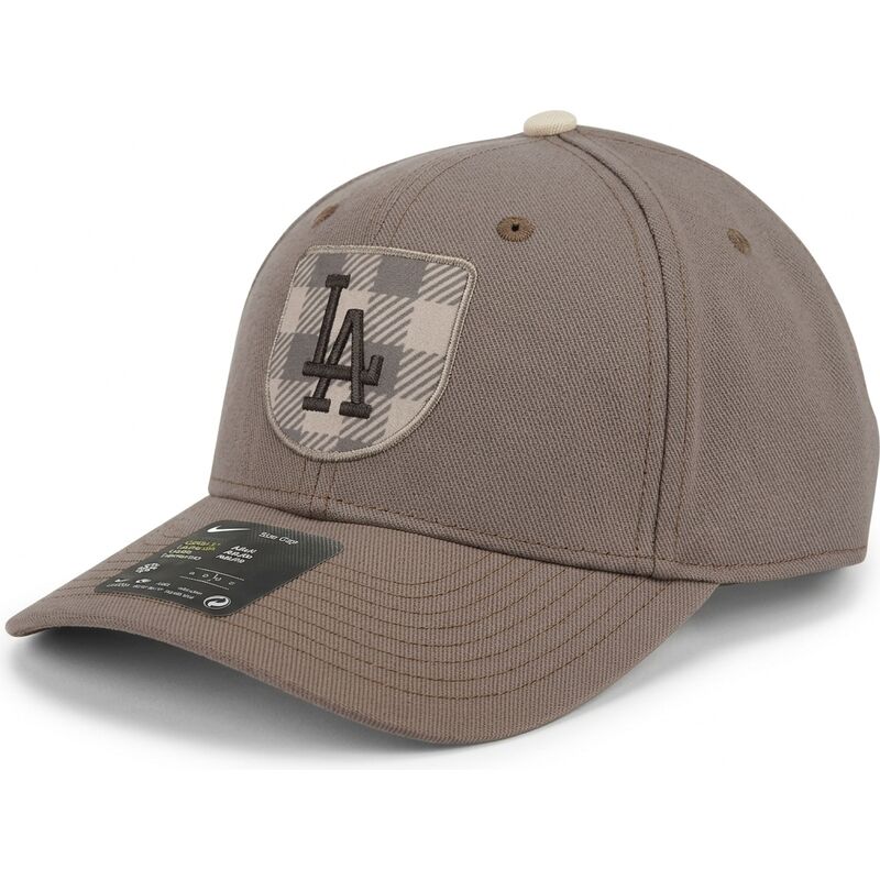 kasketter-buet-brun-snapback-dri-fit-rise-structured-fra-los-angeles-dodgers-mlb-af-nike kasketter-buet-brun-snapback-dri-fit-rise-structured-fra-los-angeles-dodgers-mlb-af-nike