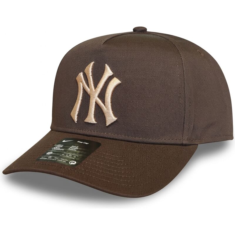 kasketter-buet-brun-snapback-rise-structured-a-frame26-fra-new-york-yankees-mlb-af-nike kasketter-buet-brun-snapback-rise-structured-a-frame26-fra-new-york-yankees-mlb-af-nike