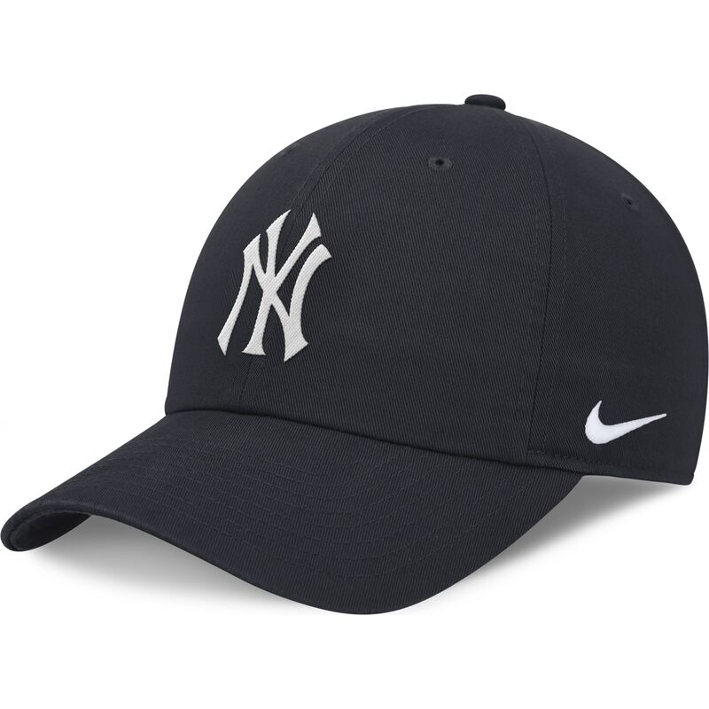 kasketter-buet-marinebla-justerbar-rem-club-unstructured-organic-cotton-fra-new-york-yankees-mlb-af-nike