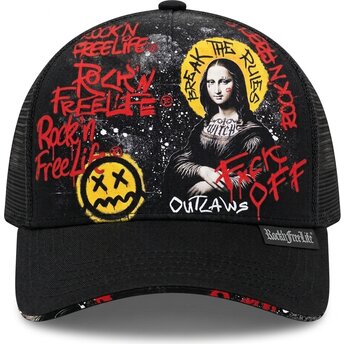 Kasketter buet sort snapback N°288 af Rock’nFreeLife