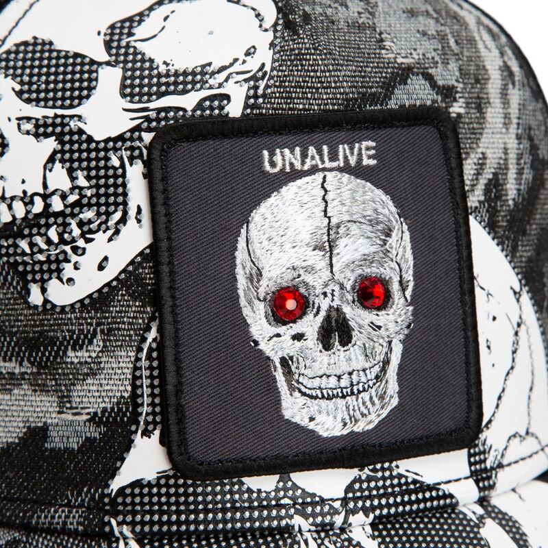 kasketter-buet-sort-snapback-bone-head-unalive-the-farm-goorin-bros