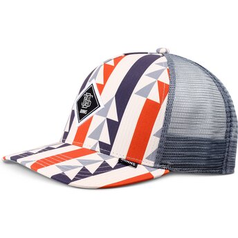 Kasketter buet flerfarvet snapback HFT Bauhaus Aztek af Djinns