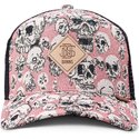 kasketter-buet-lyserod-snapback-hft-crasy-sofa-skull-af-djinns