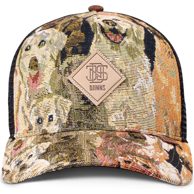 kasketter-buet-flerfarvet-snapback-hft-crasy-sofa-dogs-af-djinns