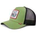 kasketter-buet-gron-snapback-hft-lscc-record-coffee-af-djinns