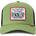 kasketter-buet-gron-snapback-hft-lscc-record-coffee-af-djinns