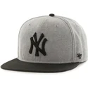 kasketter-flad-gra-snapback-fra-new-york-yankees-mlb-af-47-brand