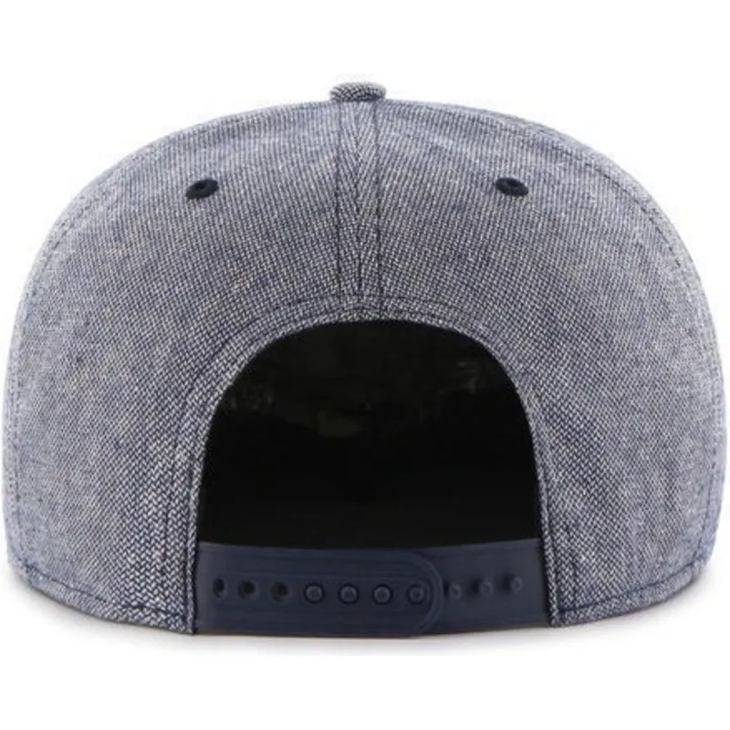 kasketter-flad-marinebla-snapback-tejido-vaquero-fra-boston-red-sox-mlb-af-47-brand