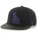 47-brand-los-angeles-dodgers-sort-snapback-flad-kasket-fra-mlb