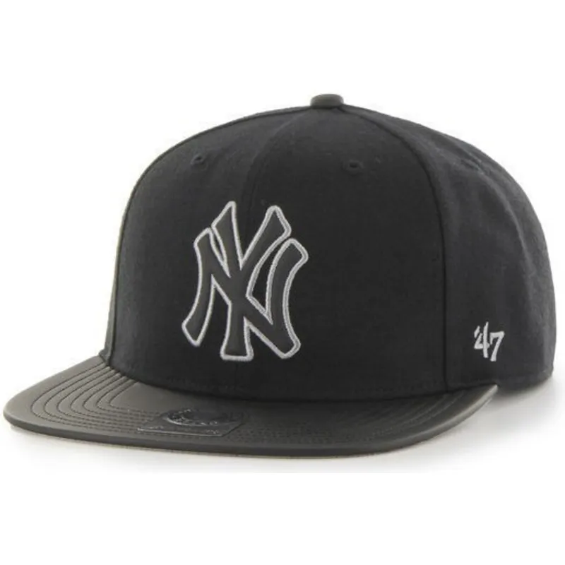 kasketter-flad-sort-snapback-fra-new-york-yankees-mlb-af-47-brand