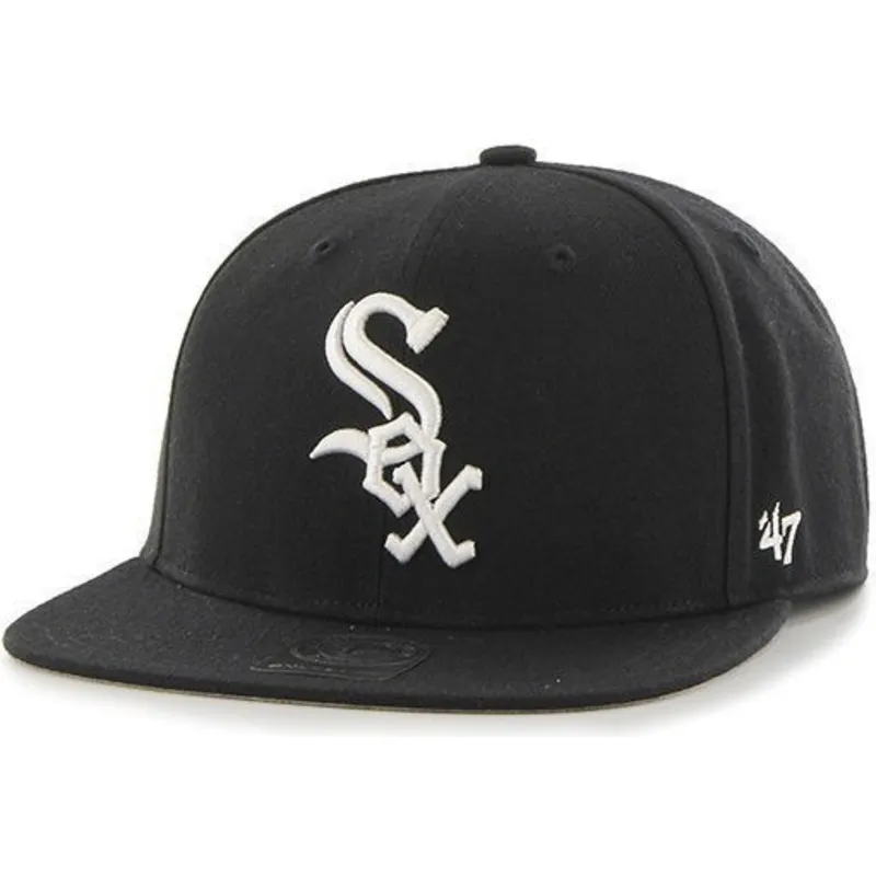 kasketter-flad-sort-snapback-lisa-fra-chicago-white-sox-mlb-af-47-brand